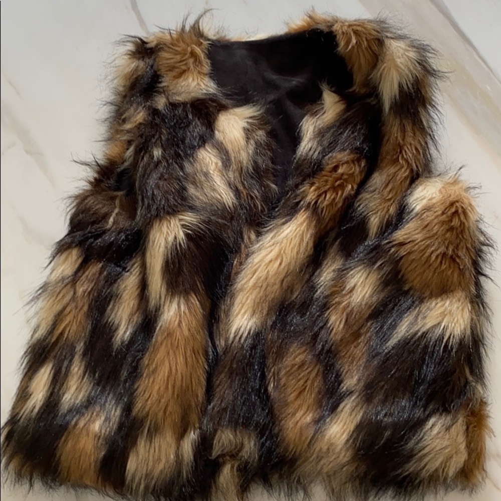 Vintage Havana Reversible Faux Fur Vest